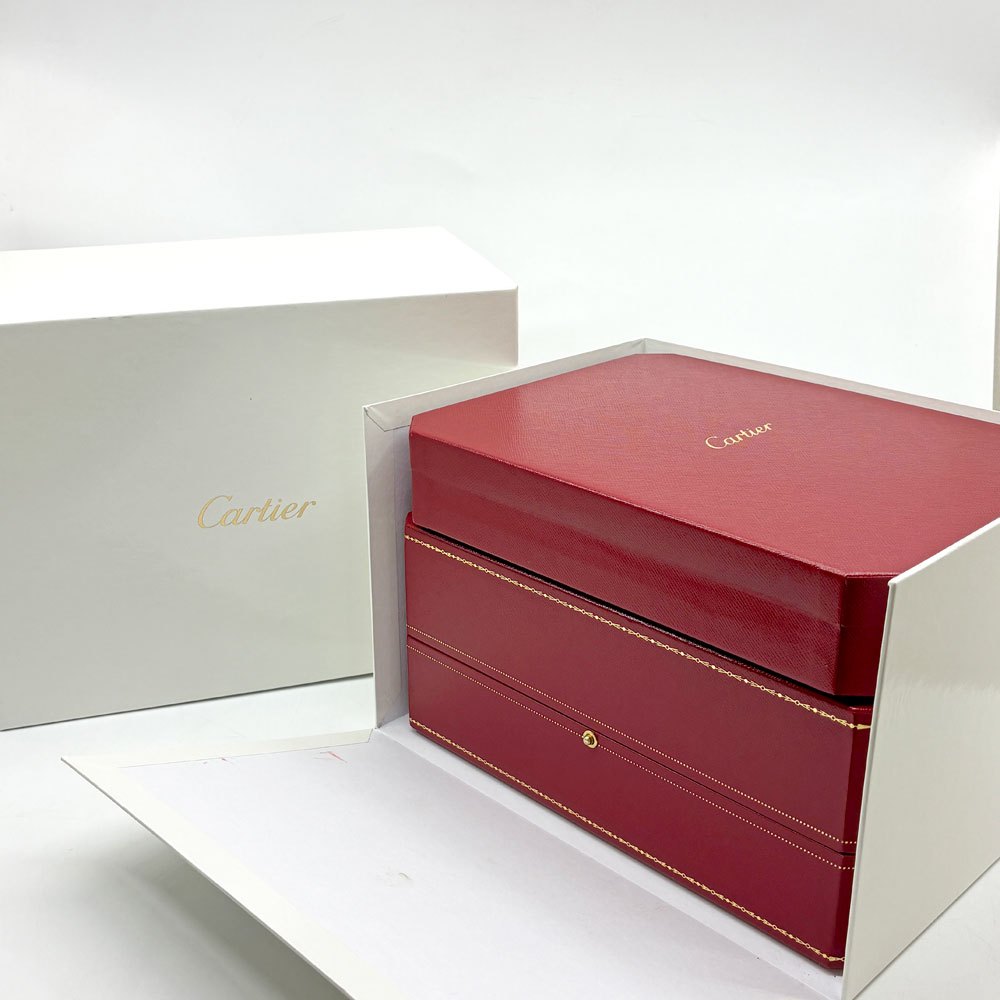 カルティエ Cartier 腕時計 ウォッチボックス ケース 純正ボックス 箱のみ ユーザーガイド付き フランス B ●