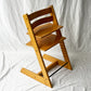ストッケ STOKKE トリップトラップ TRIPP TRAPP ベビーチェア キッズチェア ベビーセット付き ナチュラル S/N3~ノルウェー 北欧家具 廃番クッション ◇