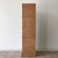 ジャーナルスタンダードファニチャー journal standard Furniture ボンド スライドキャビネット BOND SLIDE CABINET ブックケース オーク材 4段 扉2枚欠品 ◇