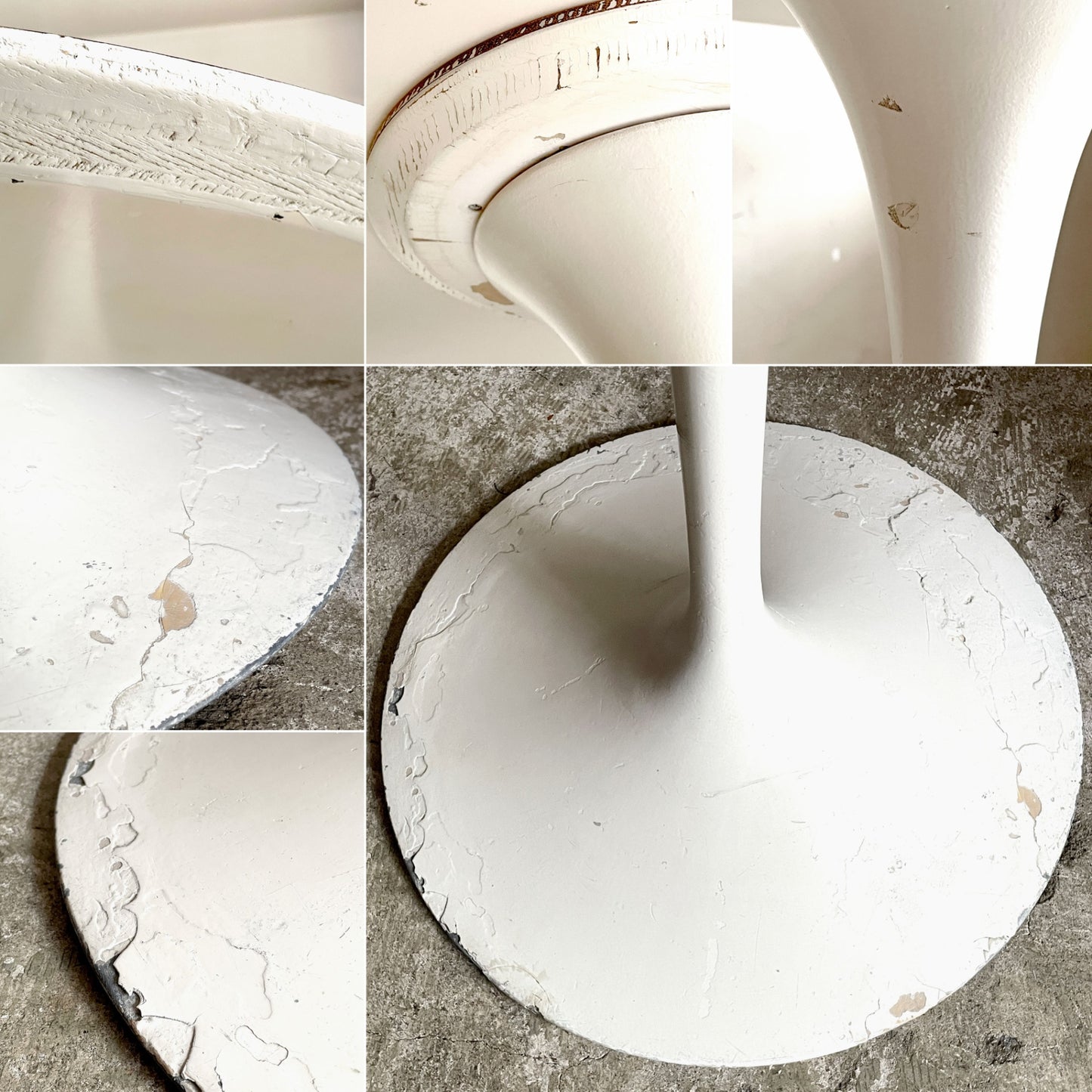 ノル Knoll ビンテージ チューリップ ダイニングテーブル ラウンドトップ 90.5Φ ホワイトラミネート エーロ・サーリネン Eero Saarinen ミッドセンチュリー 参考定価￥521,400- ■