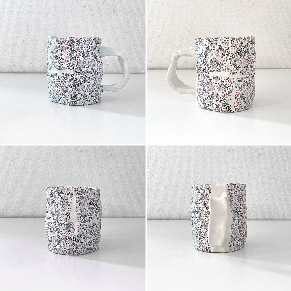 ショッキ SHOKKI セラミック マグカップ ハンドメイド 小花柄 参考価格￥13,800- ◎