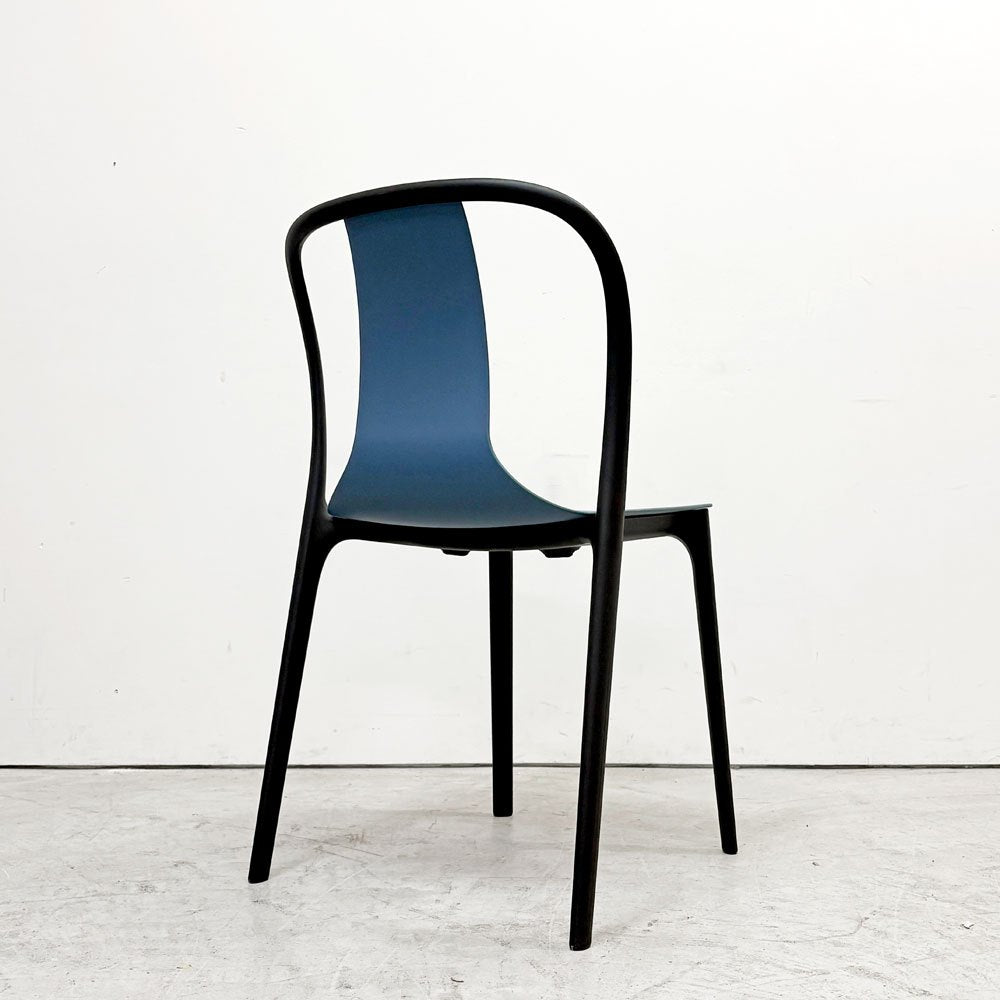 ヴィトラ Vitra ベルヴィルチェア Belleville Chair ダイニングチェア スタッキングチェア シーブルー ロナン & エルワン・ブルレック 4脚セット C ●