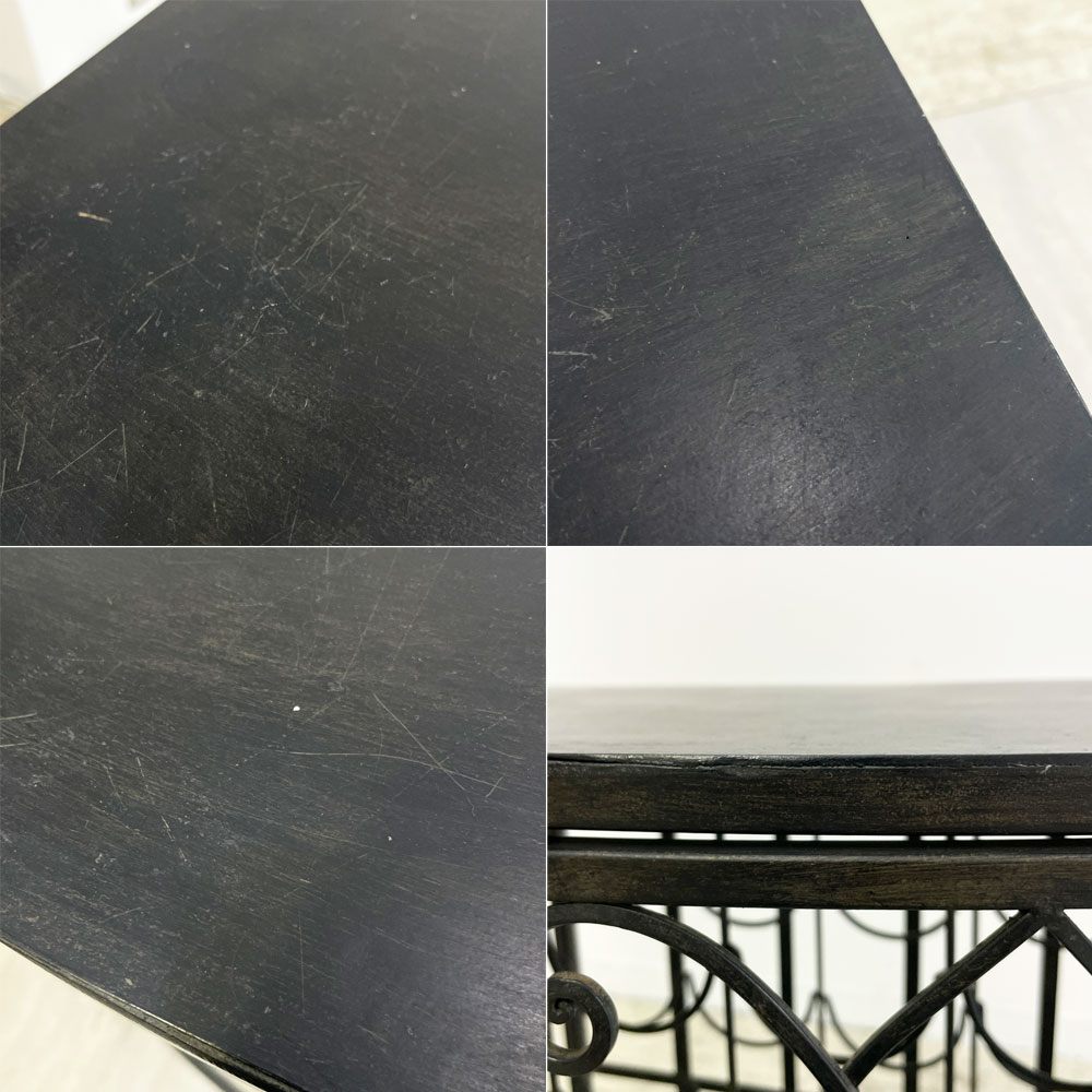 クラシカルデザイン Classical Design アイアン ワインラック アール・ヌーヴォー 両開き ブラック ●
