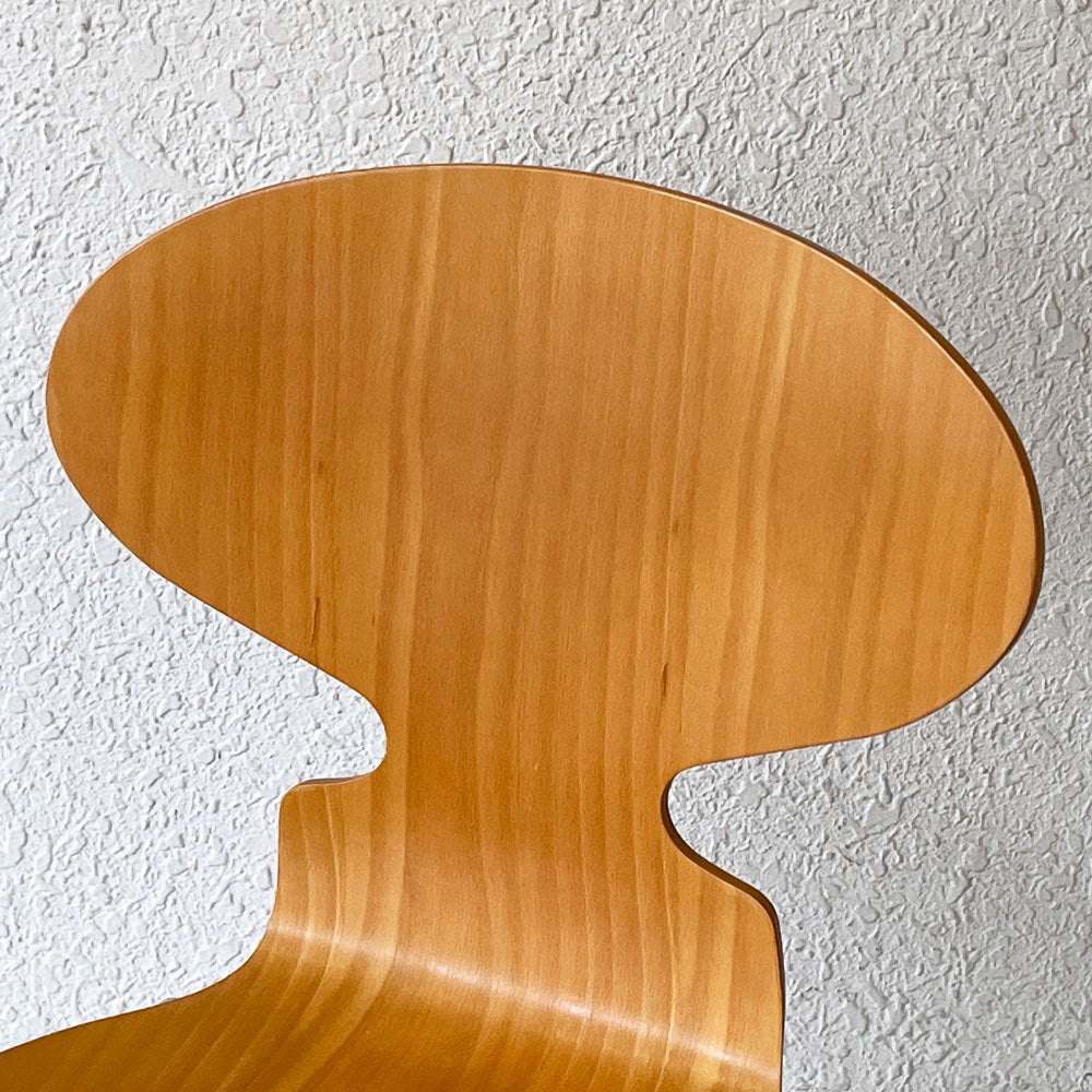 フリッツハンセン Fritz Hansen アントチェア 4本脚 ナチュラルビーチ ラッカー アルネ・ヤコブセン 北欧家具 F ◇