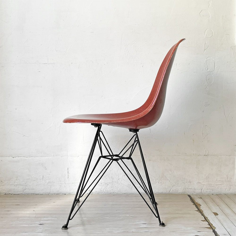 ハーマンミラー Herman Miller サイドシェルチェア セカンド 2nd FRP エッフェルベース テラコッタ ビンテージ イームズ ミッドセンチュリー ★