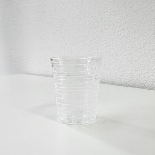 【9A】辻和美 Kazumi Tsuji 普通のコップ ミゾレ グラス ガラスタンブラー Φ8×9.5cm ファクトリーズーマー factory zoomer 現代作家 ◎