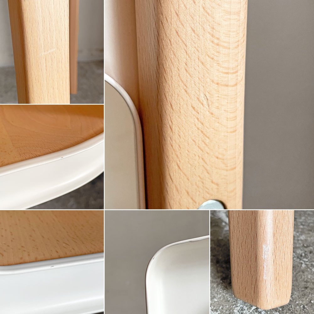 マジス MAGIS スティールウッドチェア Steelwood Chair ホワイト＆ビーチ アームチェア ロナン & エルワン・ブルレック イタリア ■