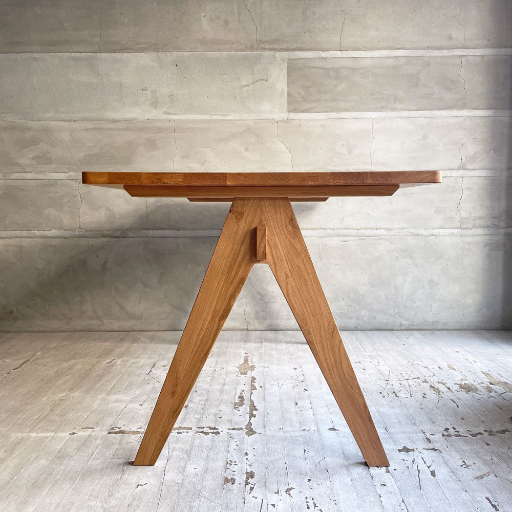 アーバンリサーチ URBAN research DOORS LIVING PRODUCTS ダイニングテーブル BOTHY 1350 オーク無垢材 定価 ￥88,000- ♪