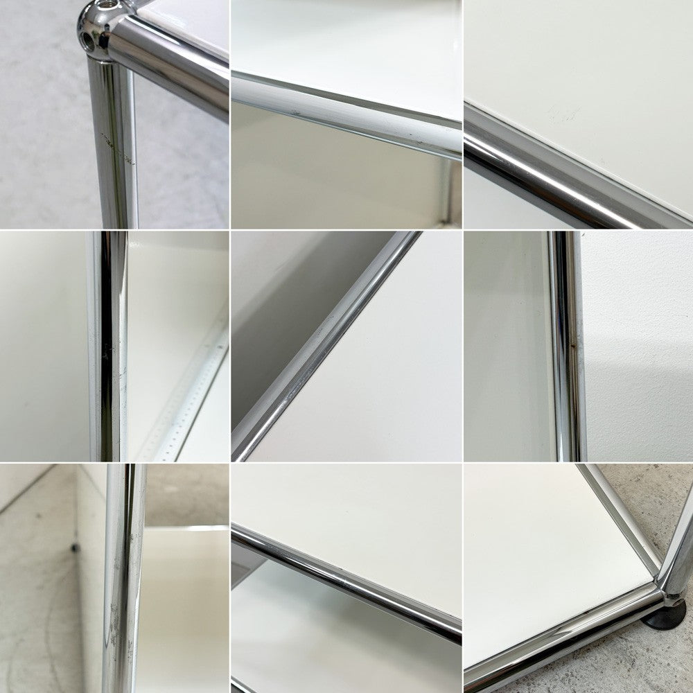 ユーエスエムハラー USMハラー USM Haller キャビネット シェルフ 1列2段 オープン H104cm ピュアホワイト モダンデザイン スイス ●