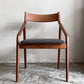 宮崎椅子製作所 ペペチェア PEPE side chair 背無垢タイプ ウォールナット ファブリックシート グレー系 フィンガージョイント 村澤一晃 A ■