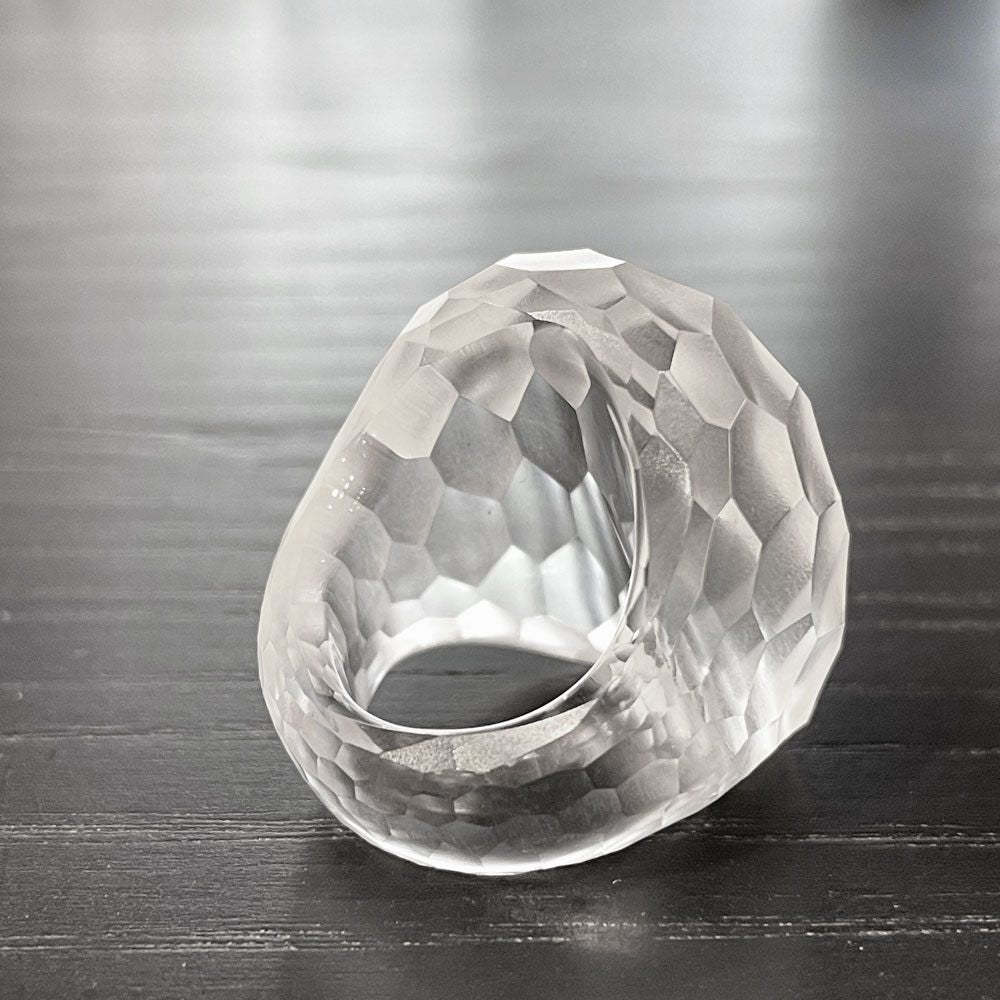 シリシリ SIRISIRI キリコ リング KIRIKO Ring 13号 切子 ガラス 岡本菜穂 Naho Okamoto ジュエリー アクセサリー 東京 ■
