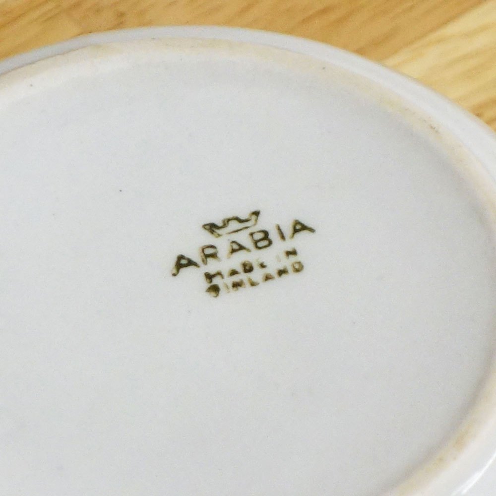 アラビア ARABIA GDシリーズ マホガニー Mahonki ビンテージ クリーマー ホワイト ウラ・プロコッペ 北欧食器 ◎