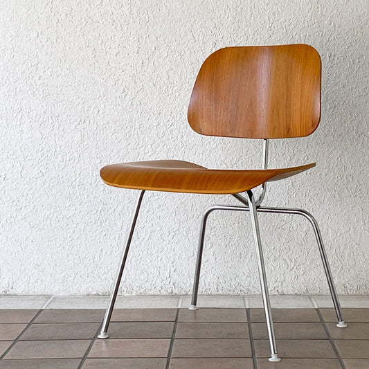 ハーマンミラー Herman Miller プライウッドダイニングチェア DCM メタルレッグ ウォールナット C&R イームズ ミッドセンチュリーデザイン 名作椅子 ◇