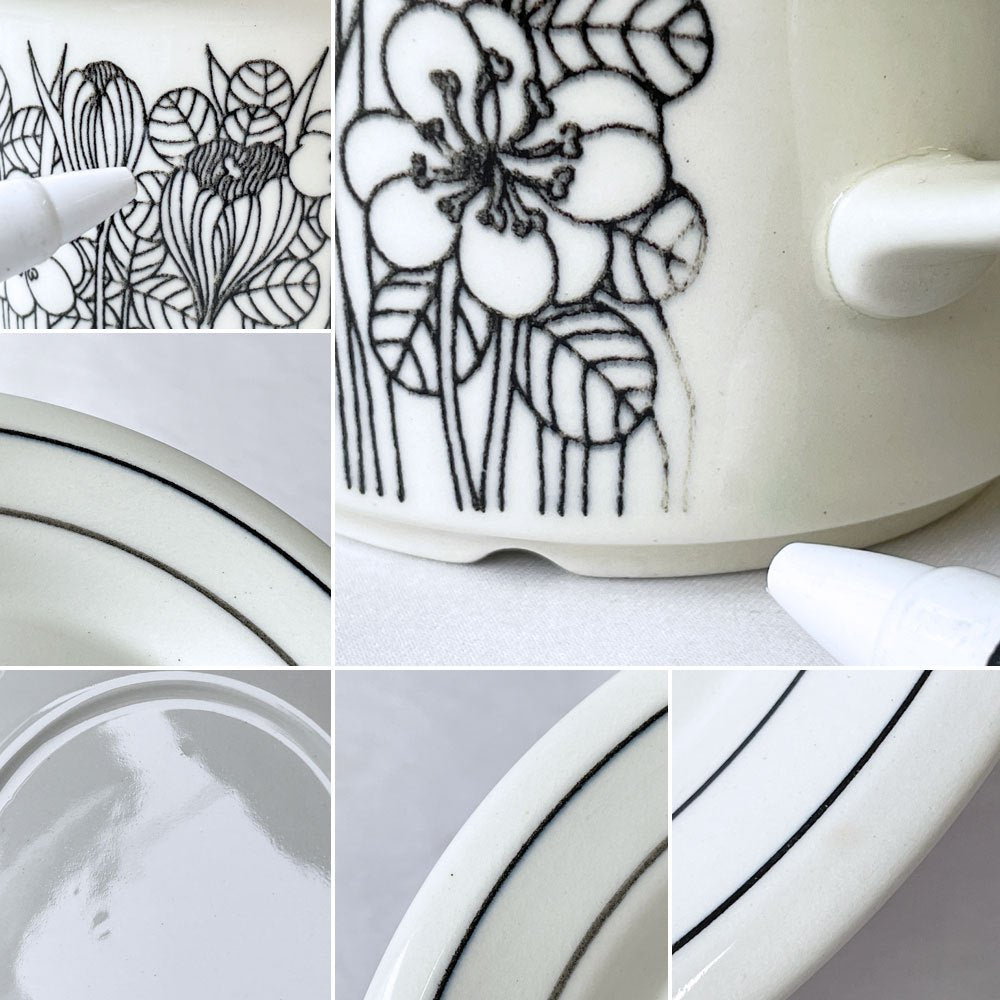 アラビア ARABIA クロッカス krokus カップ＆ソーサー プレート トリオ エステリ・トムラ Esteri Tomula 北欧ビンテージ ◇