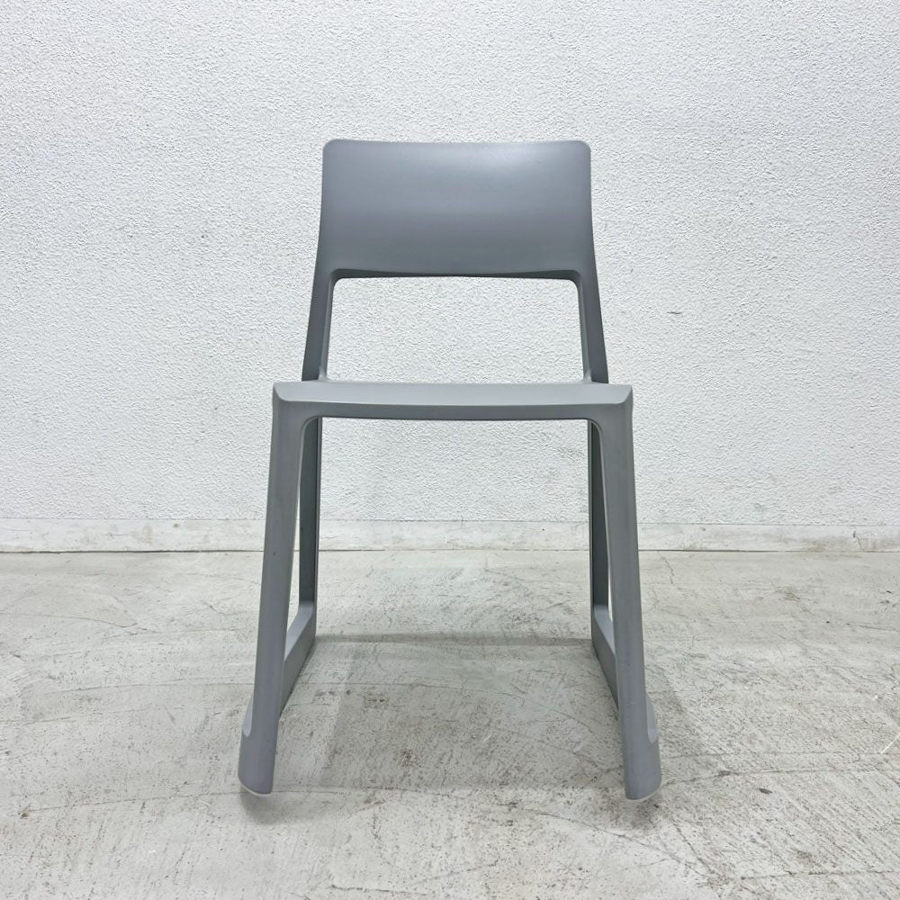 ヴィトラ Vitra ティプトン Tip Ton ワークチェア スタッキングチェア デスクチェア チルト機能 グレー色 B〓