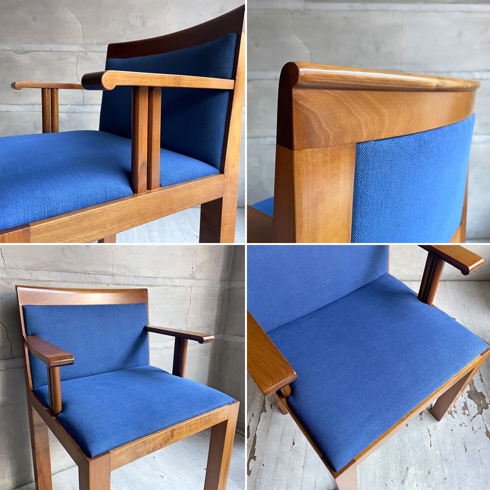 モルテーニ Molteni&C テアトロ Teatro アームチェア ダイニングチェア チェリー材 アルド ロッシ Aldo Rossi & ルカ メダ Luca meda イタリアビンテージ B