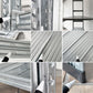 メタルシステム METALSISTEM スーパー123 SUPER123 シリーズ スチールシェルフ TIER STEEL SHELF ハンギングバーセット Ｗ128×Ｄ41.5×Ｈ213 4段 ◇