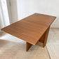 モーダエンカーサ moda en casa 2+2 table バタフライ ダイニングテーブル ウォールナット w160cm 拡張天板 シンプルモダン 廃盤 ★