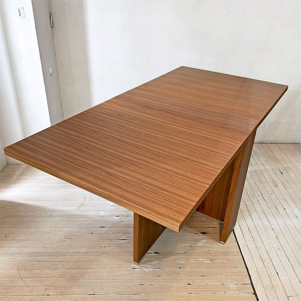 モーダエンカーサ moda en casa 2+2 table バタフライ ダイニングテーブル ウォールナット w160cm 拡張天板 シンプルモダン 廃盤 ★