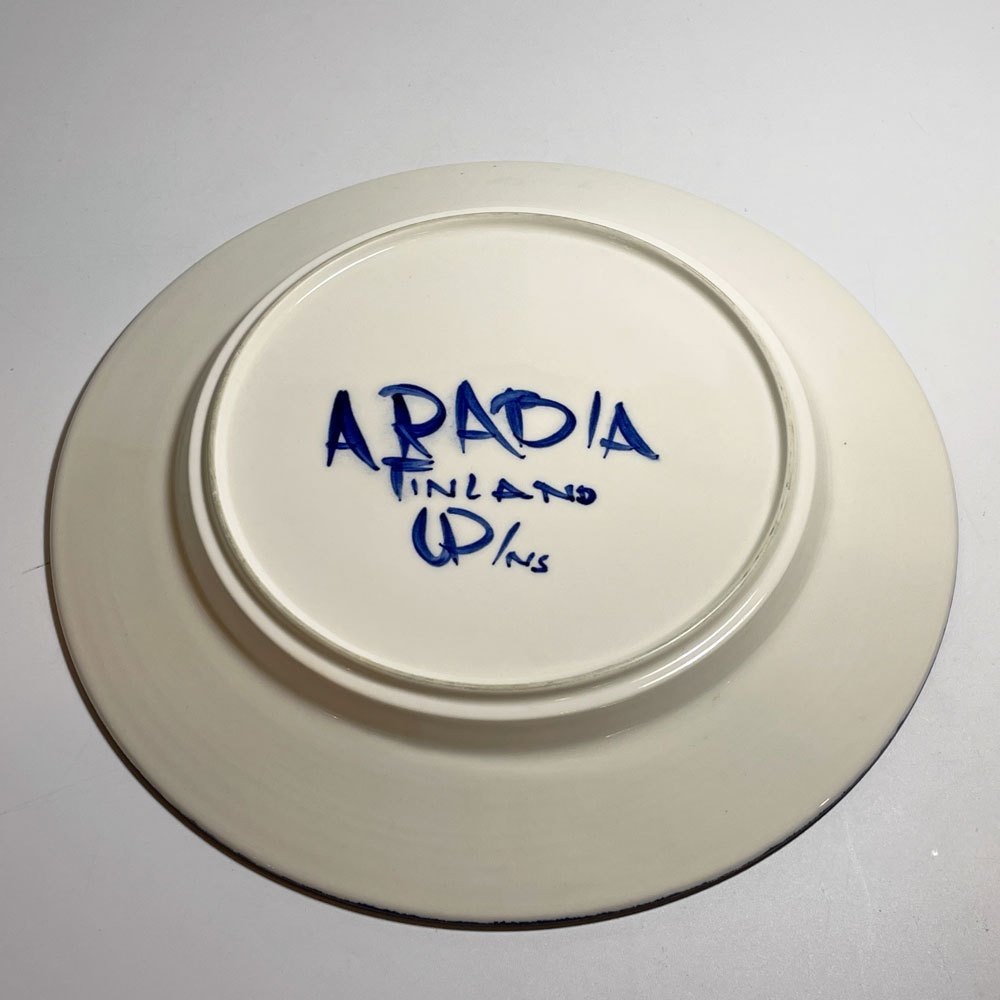 アラビア ARABIA バレンシア Valencia プレート 25cm ウラ・プロコッペ Ulla Procope 箱付 フィンランド 北欧食器 ★