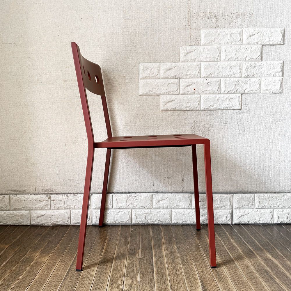 ヘイ HAY バルコニーチェア BALCONY CHAIR ダイニングチェア スタッキング スチール アイアンレッド ロナン & エルワン・ブルレック 北欧 デンマーク 定価44,000- A ◎