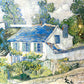 メトロポリタン美術館 展覧会ポスター VAN GOGH IN SAINT-REMY AND AUVERS フィンセント・ファン・ゴッホ オーヴェルの家々1986-1987 W84.5cm 印象派 額装品 ●