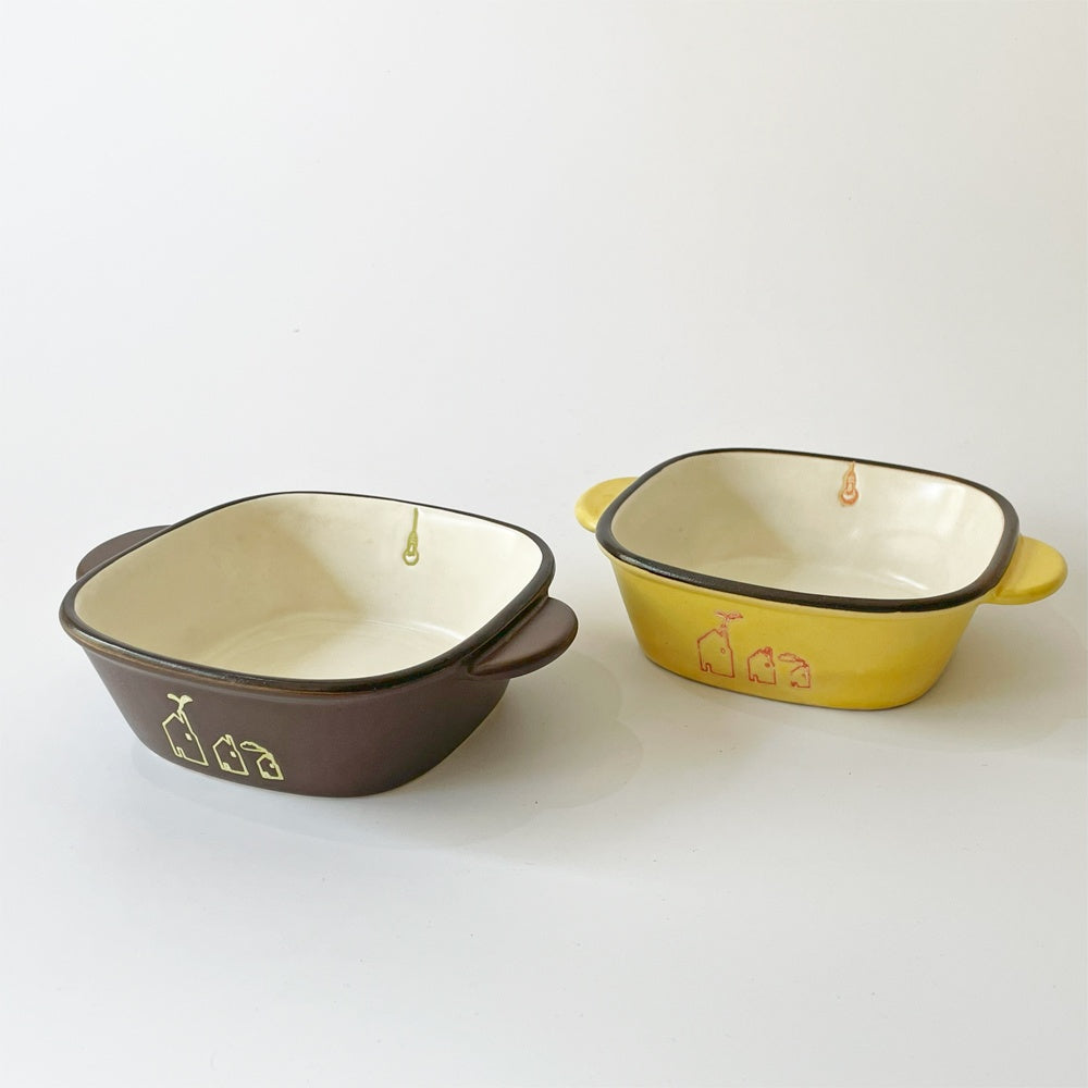 バザー・エ・ガルド-モンジェ Bazar et Garde-Manger ボナペティ！コレクション ボウル グラタン皿 ブラウン ★