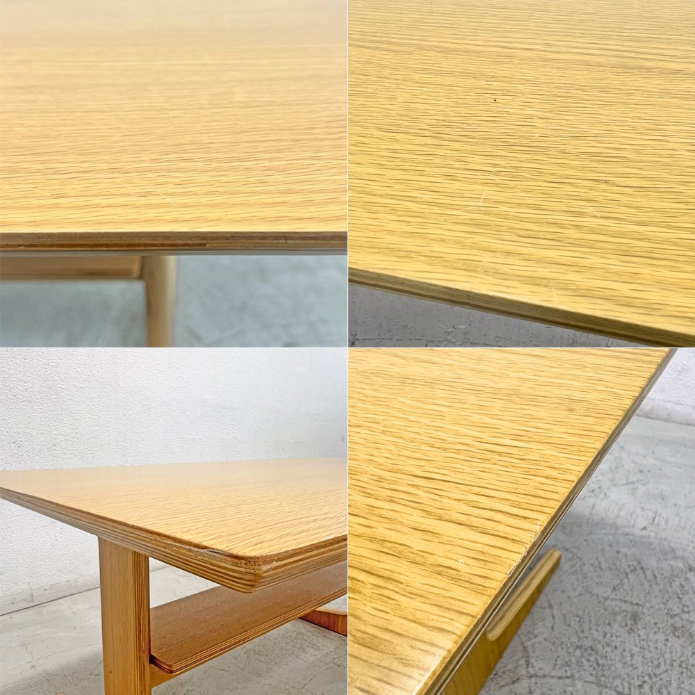 無印良品 MUJI リビングでもダイニングでもつかえる テーブル W130cm D80cm オーク材 W130cm ナチュラル シンプルデザイン 〓