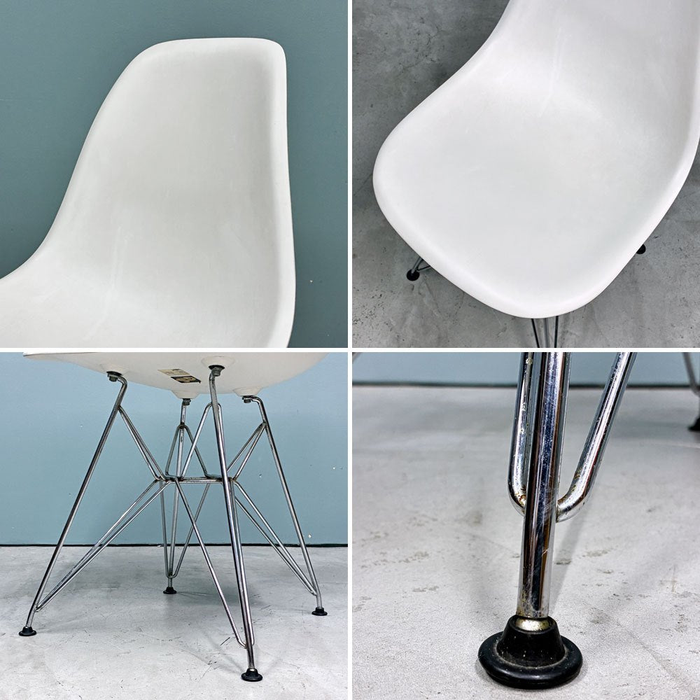 ハーマンミラー Herman Miller サイドシェルチェア ポリプロピレン製 エッフェルベース ホワイト C&R イームズ ミッドセンチュリー ◎