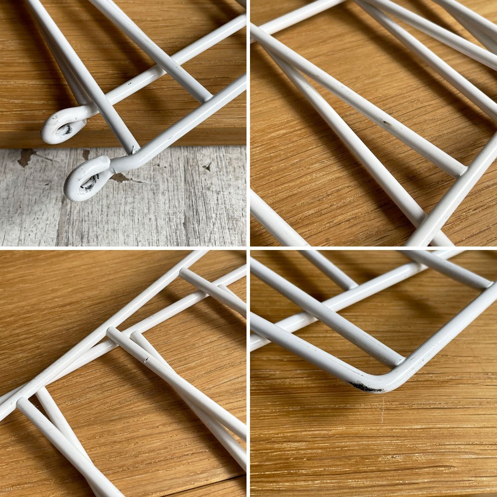 ストリングファニチャー String Furniture システムベーシック system BASIC シェルフシステム ウォールシェルフ 2段 予備板1枚付 オーク材 ホワイトフレーム ♪
