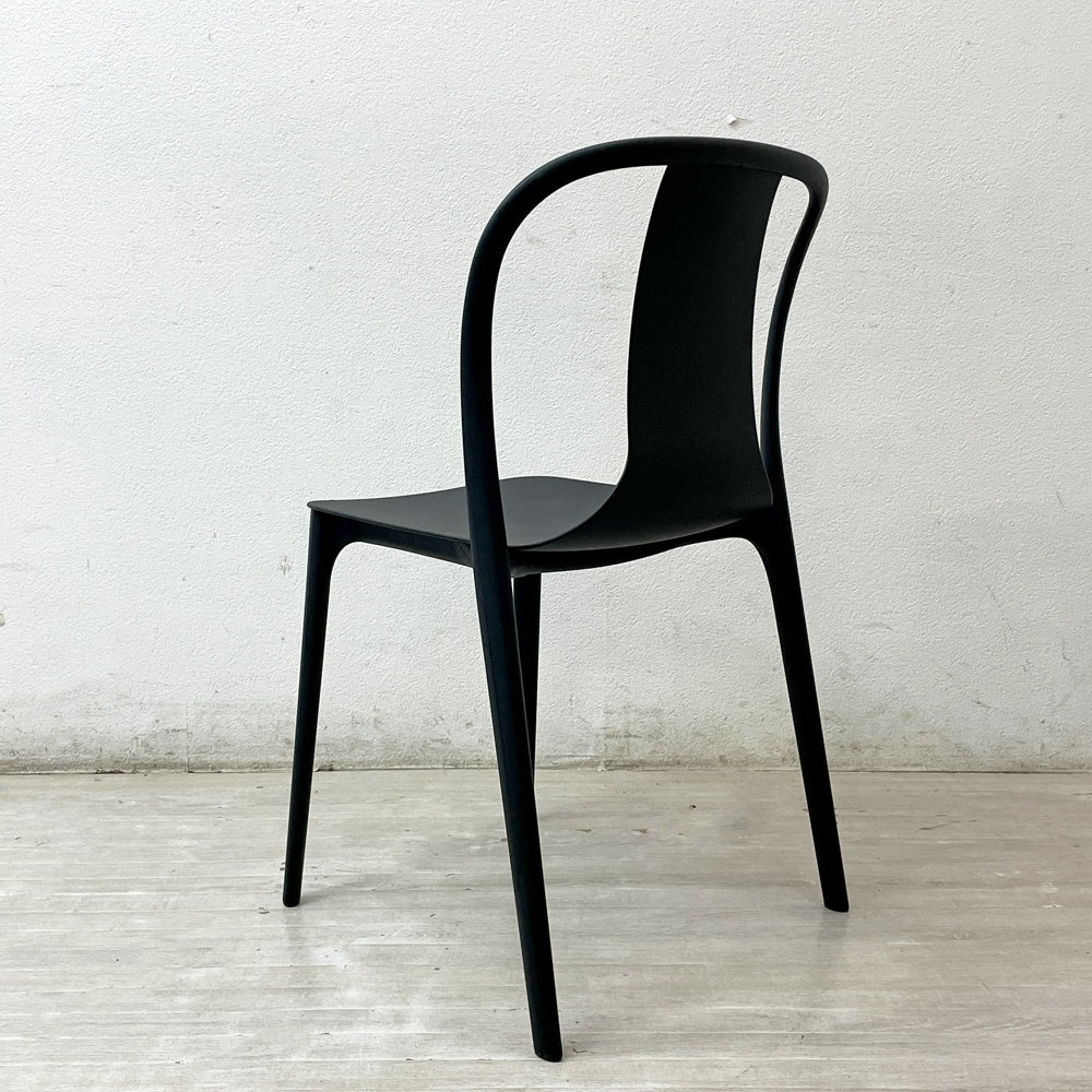 ヴィトラ Vitra ベルヴィルチェア Belleville Chair ダイニングチェア スタッキングチェア ディープブラック ロナン & エルワン・ブルレック A ●