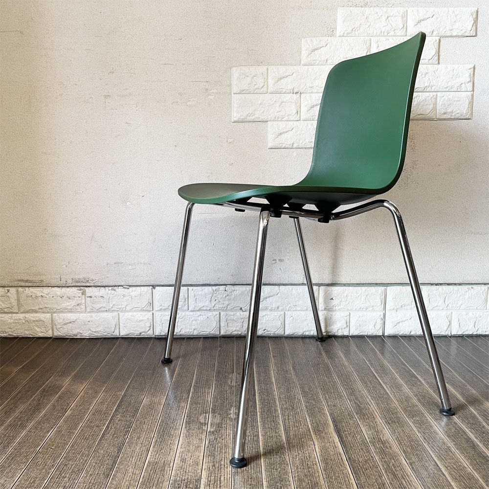 ヴィトラ vitra ハルチューブ HAL Tube サイドチェア ダイニングチェア グリーン スタッキング ジャスパー・モリソン 定価￥39,600- A ◎