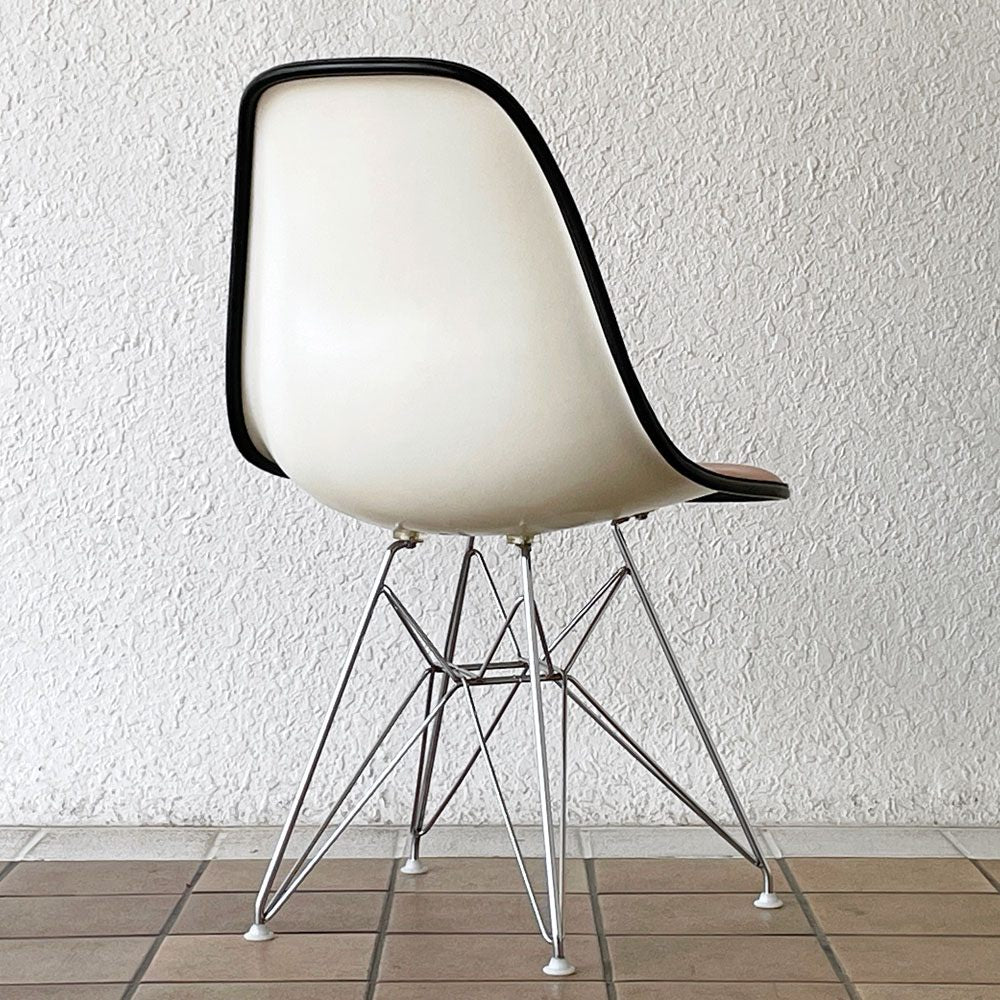 ハーマンミラー Herman Miller サイドシェルチェア セカンド 2nd FRP ナウガレザー ロータイプ エッフェルベース イームズ ビンテージ ◇