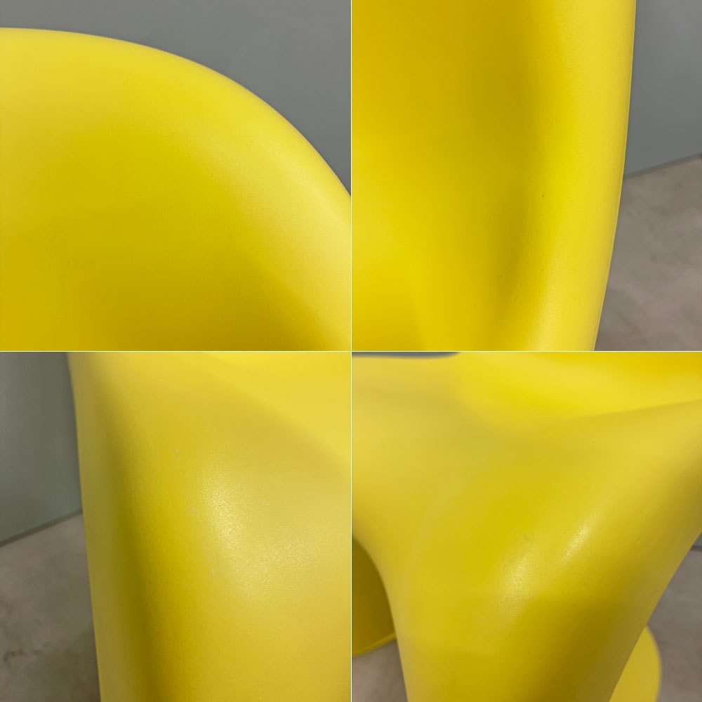 ヴィトラ vitra パントンチェア ダイニングチェア スタッキングチェア イエロー ヴェルナー・パントン Panton ミッドセンチュリー スペースエイジ B ◎