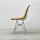 ハーマンミラー Herman Miller サイドシェルチェア セカンド 2nd FRP ナウガレザー エッフェルベース イームズ ビンテージ 〓