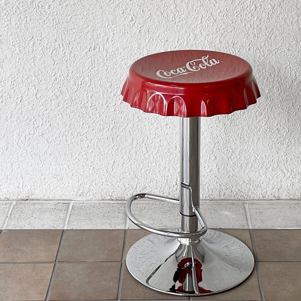 コカ・コーラ ボトルキャップチェア バースツール Coke Bottle Cap Bar Stool 昇降式 A ◇
