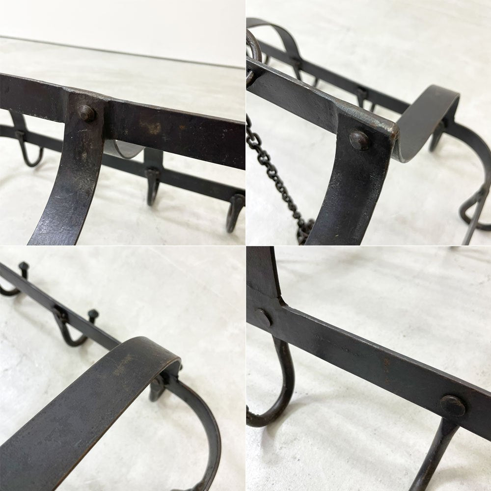 ビンテージ Vintage アイアン ループハンガー キッチンツールハンガー 店舗什器 工業系 インダストリアルデザイン ●