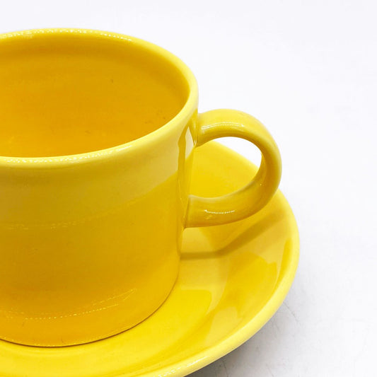 アラビア ARABIA ティーマ TEEMA コーヒーカップ＆ソーサー カイ・フランク イエロー 廃番希少 北欧 ●