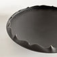 木下和美 輪花鉢 -蕾- 深皿 大鉢 Lサイズ 黒釉 磁器 22cm 現代作家 B ■