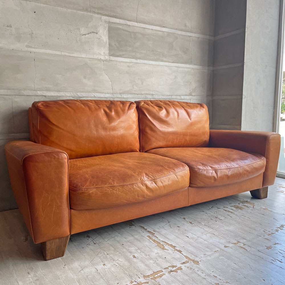 アクメファニチャー ACME Furniture フレスノ FRESNO SOFA 3Pソファ 3人掛け レザー 本革 アメリカンビンテージスタイル 参考定価￥330,000- ♪