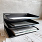 ビスレー BISLEY 3段 レターラック ブラック 書類棚 A4サイズ 横型 W38.5cm 壁掛け可 デスクアクセサリー 英国 ♪