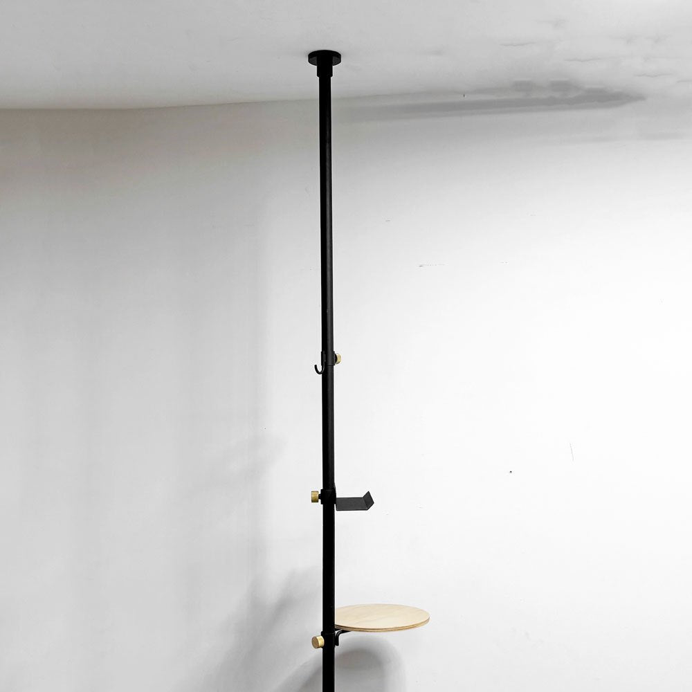ドローアライン DRAW A LINE テンションロッド Tension Rod C + テーブル＆トレイ＆ブックスタンド＆フックA＆シューズラック付き ●
