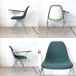 ハーマンミラー Herman Miller サイドシェルチェア セカンド 2nd ビンテージ アプホルスター スクールベース スタッキングベース 肘掛けテーブル付 イームズ ミッドセンチュリー H ★