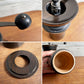 モクネジ Mokuneji × カリタ Kalita COFFEE MILL URUSHI KURO コーヒーミル 手動 木製 漆塗り 専用ミルカバー付 合計定価￥37,180- ♪
