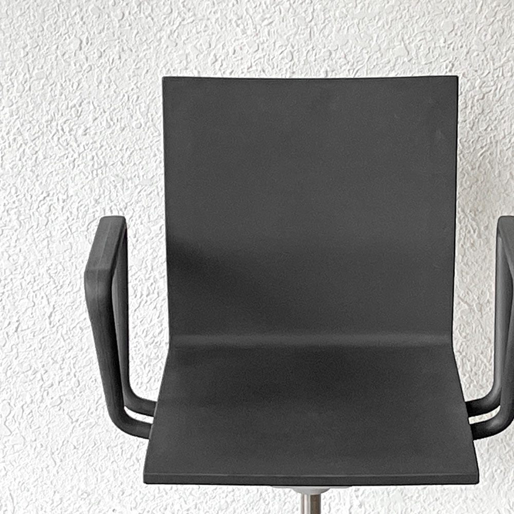 ヴィトラ vitra ゼロフォー 04. スタジオチェア デスクチェア アームレスト付 ブラック マールテン・ヴァン・セーヴェレン 昇降機能 定価202,400円 ◇