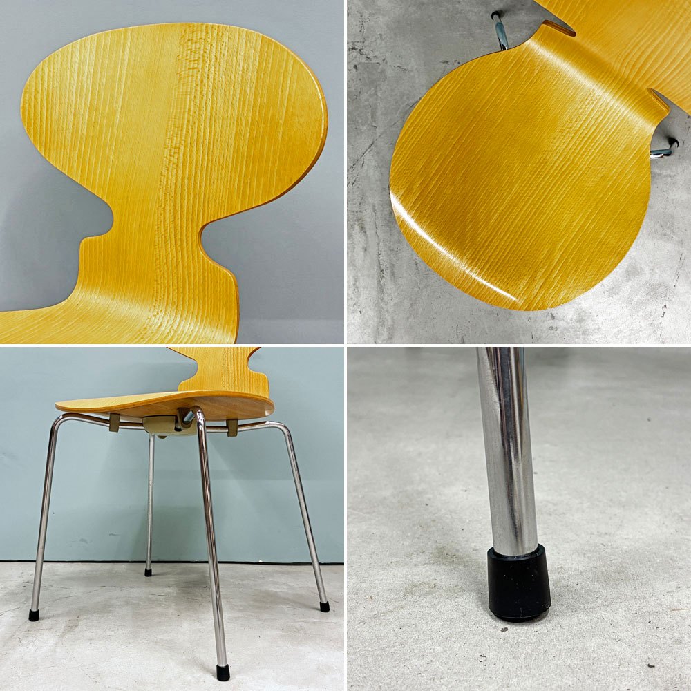 フリッツハンセン Fritz Hansen 3101 アリンコチェア アントチェア 4本脚 ナチュラルビーチ ラッカー仕上げ アルネ・ヤコブセン K ◎