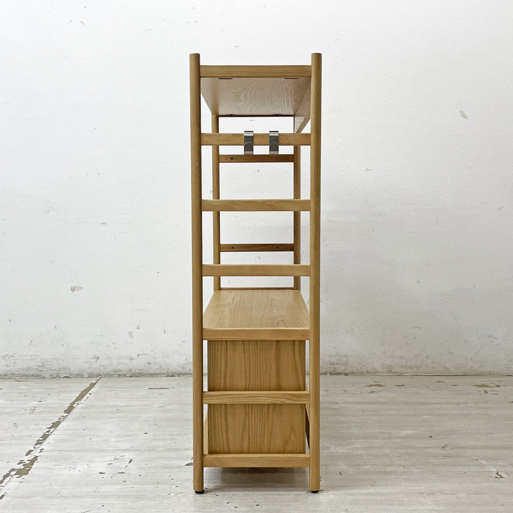 アクタス ACTUS リピア RIPIA オープンシェルフ ブックシェルフ 本棚 オーク材 W90cm ナチュラルデザイン ●