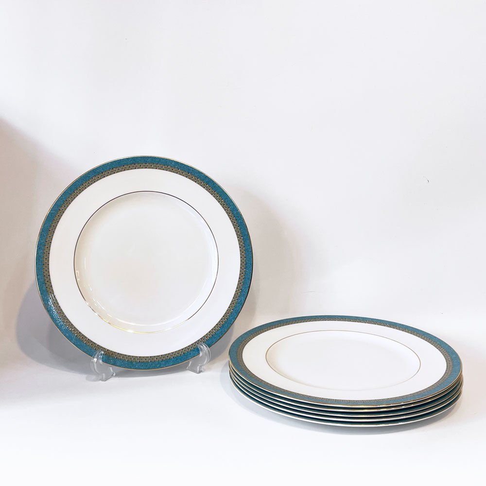 ウェッジウッド WEDGWOOD バビロン BABYLON ディナープレート 6枚セット Bone China 壺マーク 廃盤 26.5ｃｍ ★