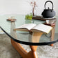 イサムノグチ Isamu Noguchi コーヒーテーブル Coffee Table ガラス天板 厚19mm リプロダクト品 デザイナーズ家具 名作 ■