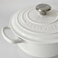 ルクルーゼ LE CREUSET ココットロンド 22cm ホワイト 両手鍋 鋳物 ★
